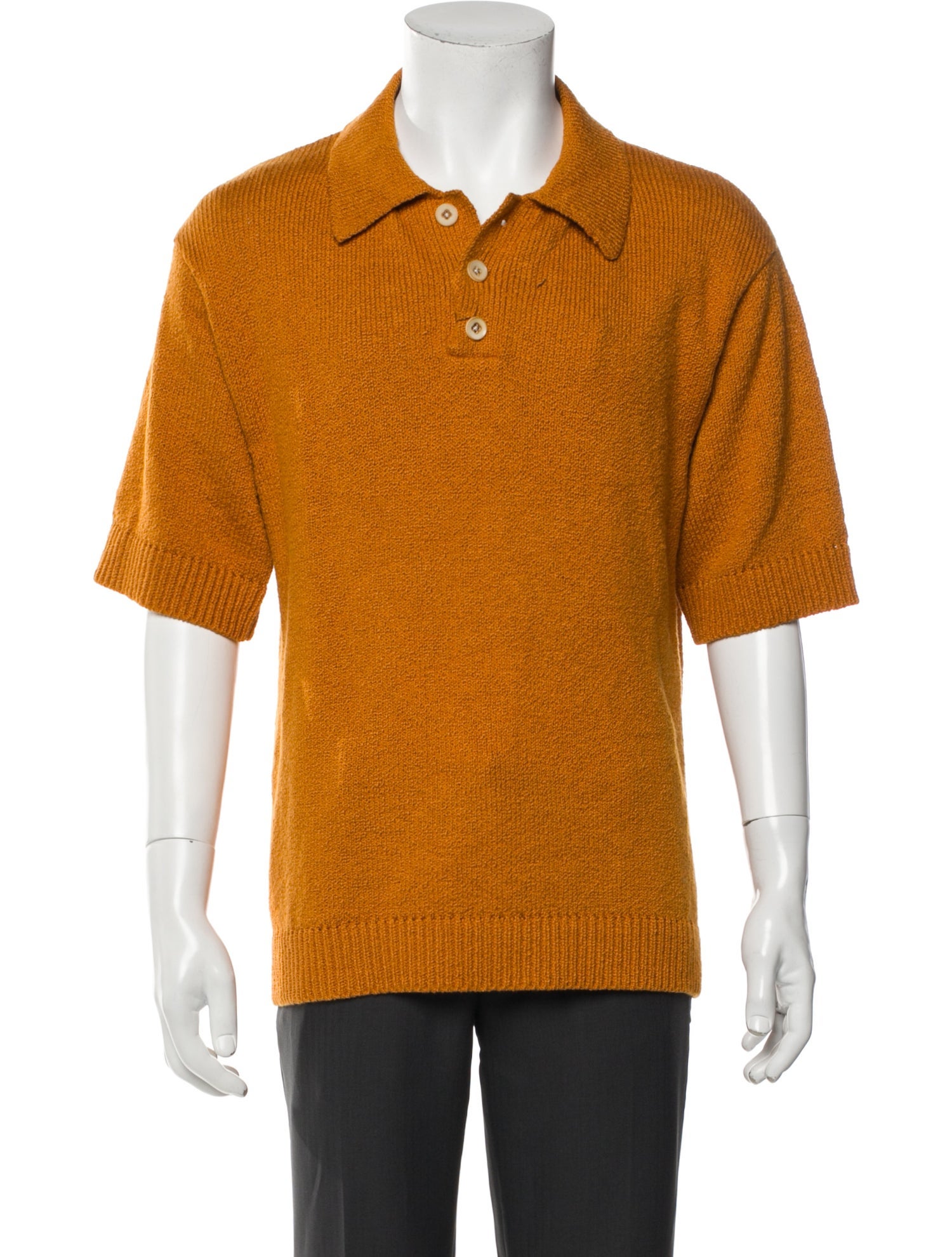 The Elder Statesman Collar Short Sleeve Polo Shirt w/ Tags